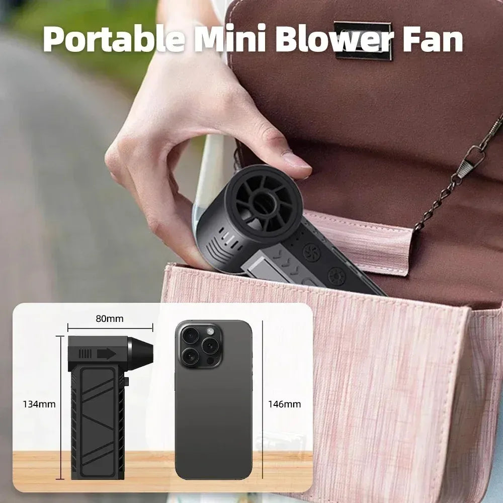 Mini Aspiradora y Soplador 2-en-1 TurboClean™ - Potencia Portátil USB