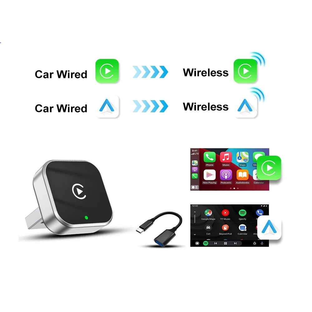 Hub CarPlay & Android Auto Inalámbrico Pro